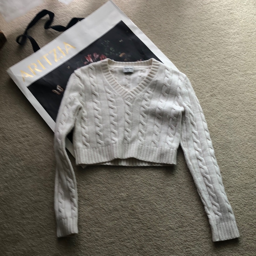 Sunday best - Moss Sweater - white, XS